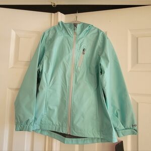 Hawke & Co Girls Mint Full Zip, Lined, Hooded Jacket Size 7/8 NWT
